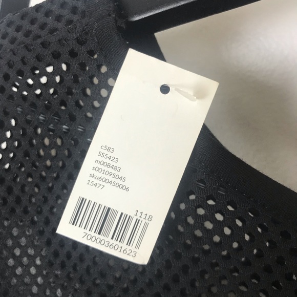 Lane Bryant Sweater Top Mesh Grey/Black NWT - Picture 7 of 7